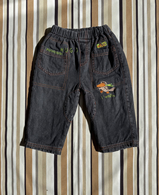 Jean bébé avec doublure Hugo l'ornitho T.12-18 mois
