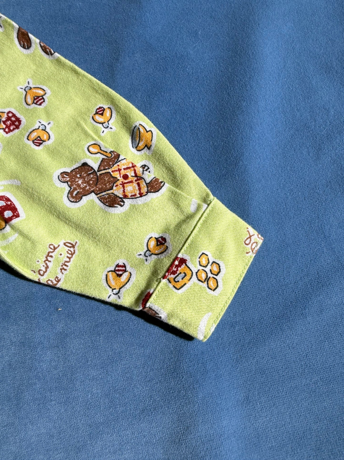 Veste en jean bébé neuve Mini Phénomène motif nounours T.6 mois