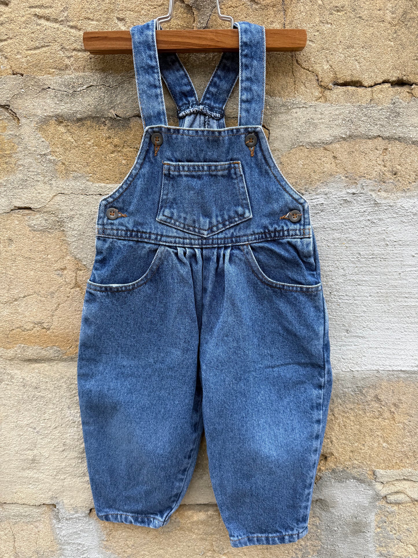 Salopette bébé en jean vintage Z T.18 mois