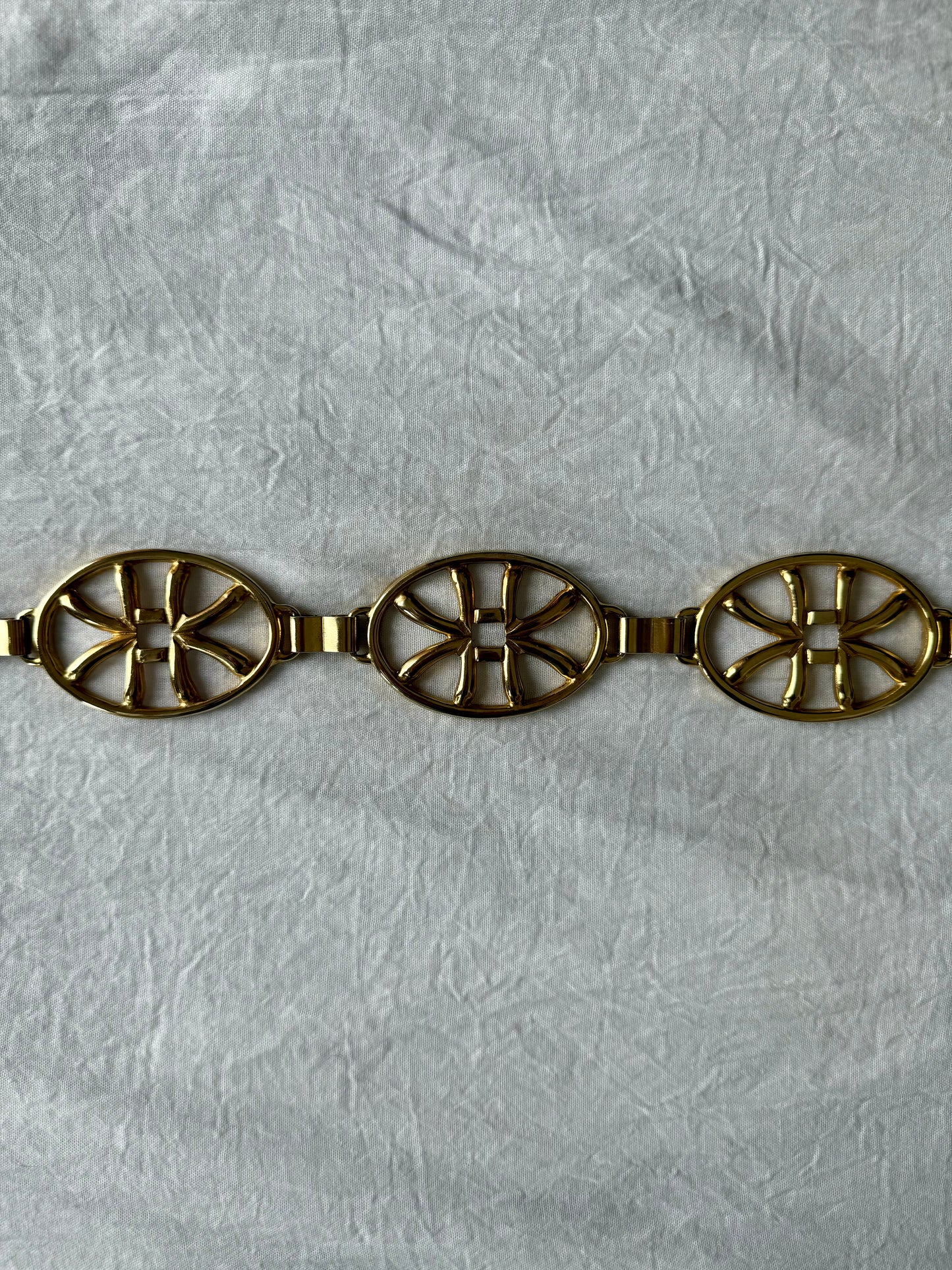 Ceinture chaîne en métal doré