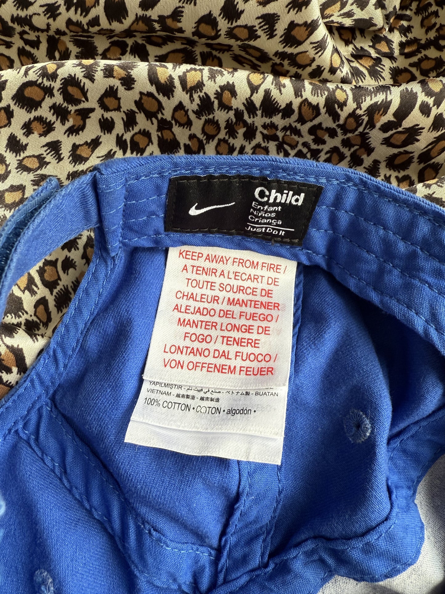 Casquette Nike bleue enfant