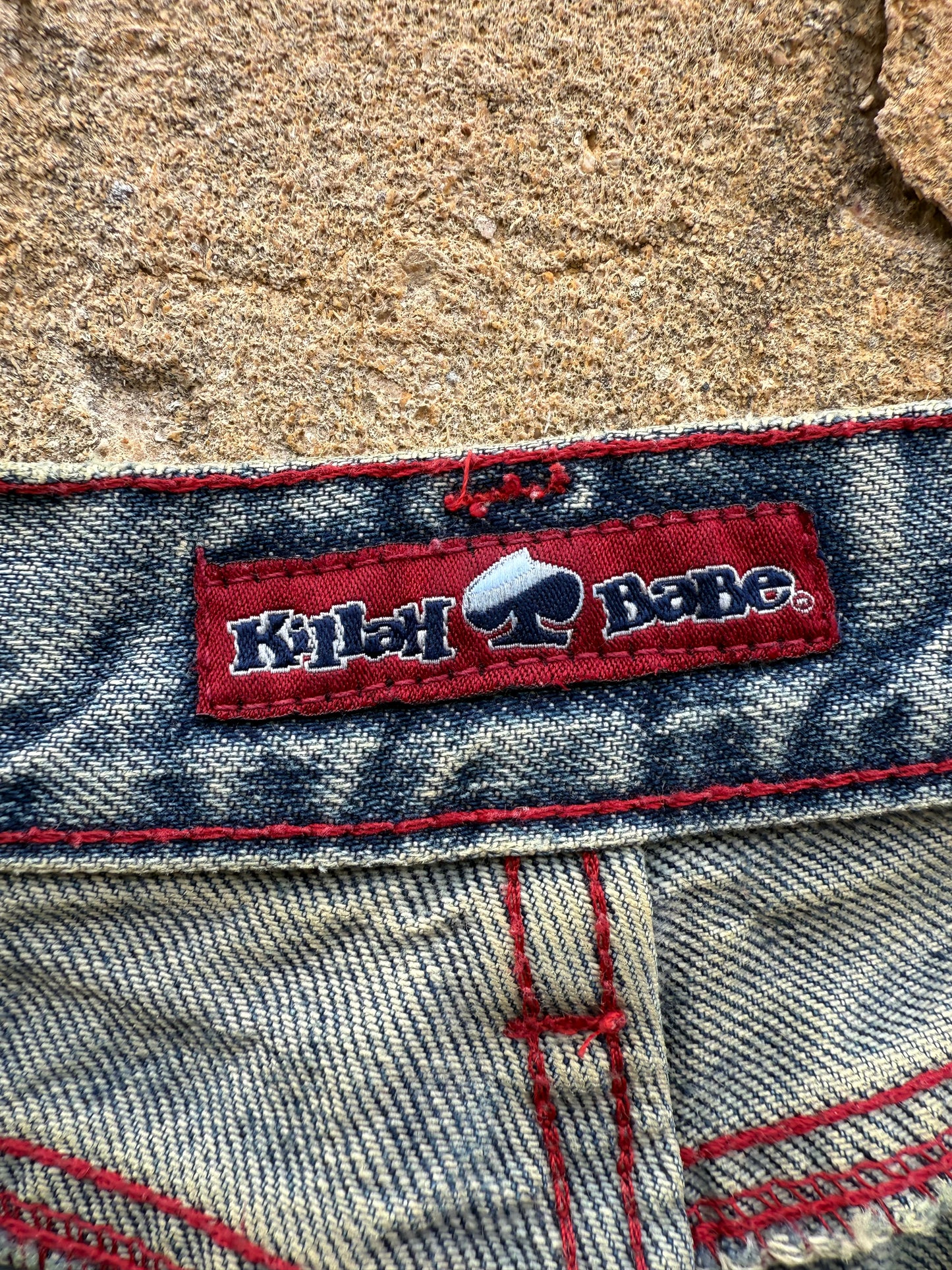 Jean patte d'eph avec patchwork vintage Killah Babe T.32 / XS