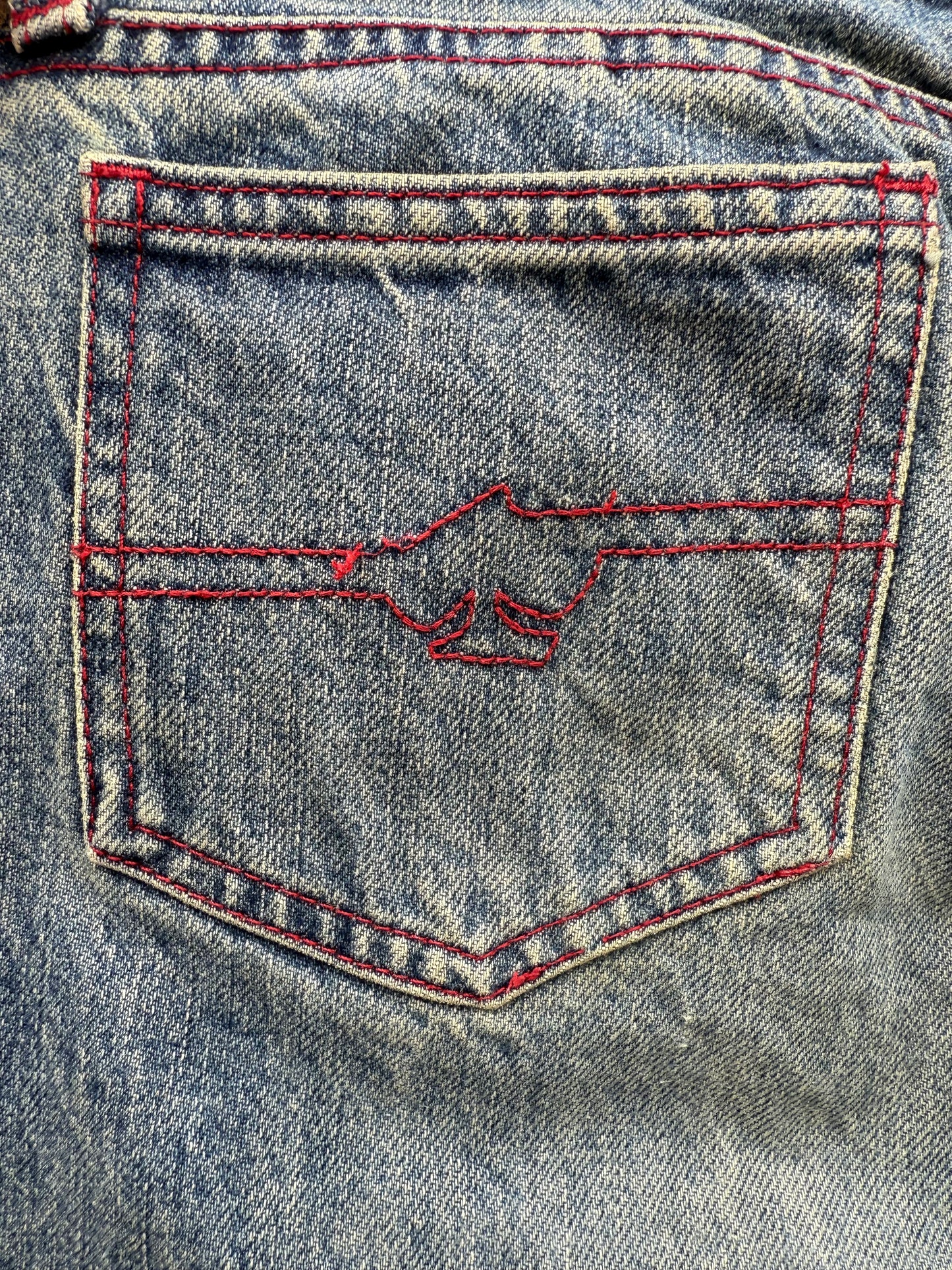 Jean patte d'eph avec patchwork vintage Killah Babe T.32 / XS
