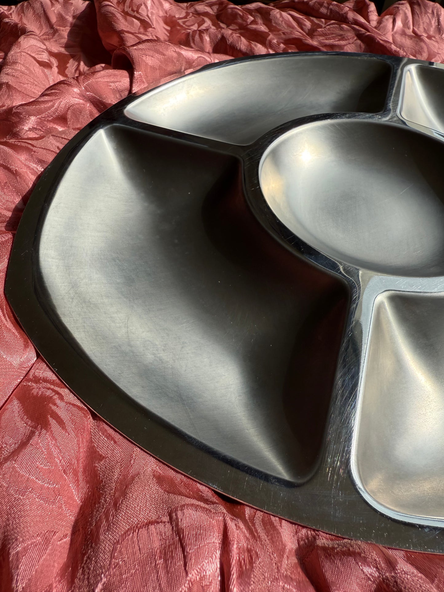 Plateau compartimenté en inox Guy Degrenne