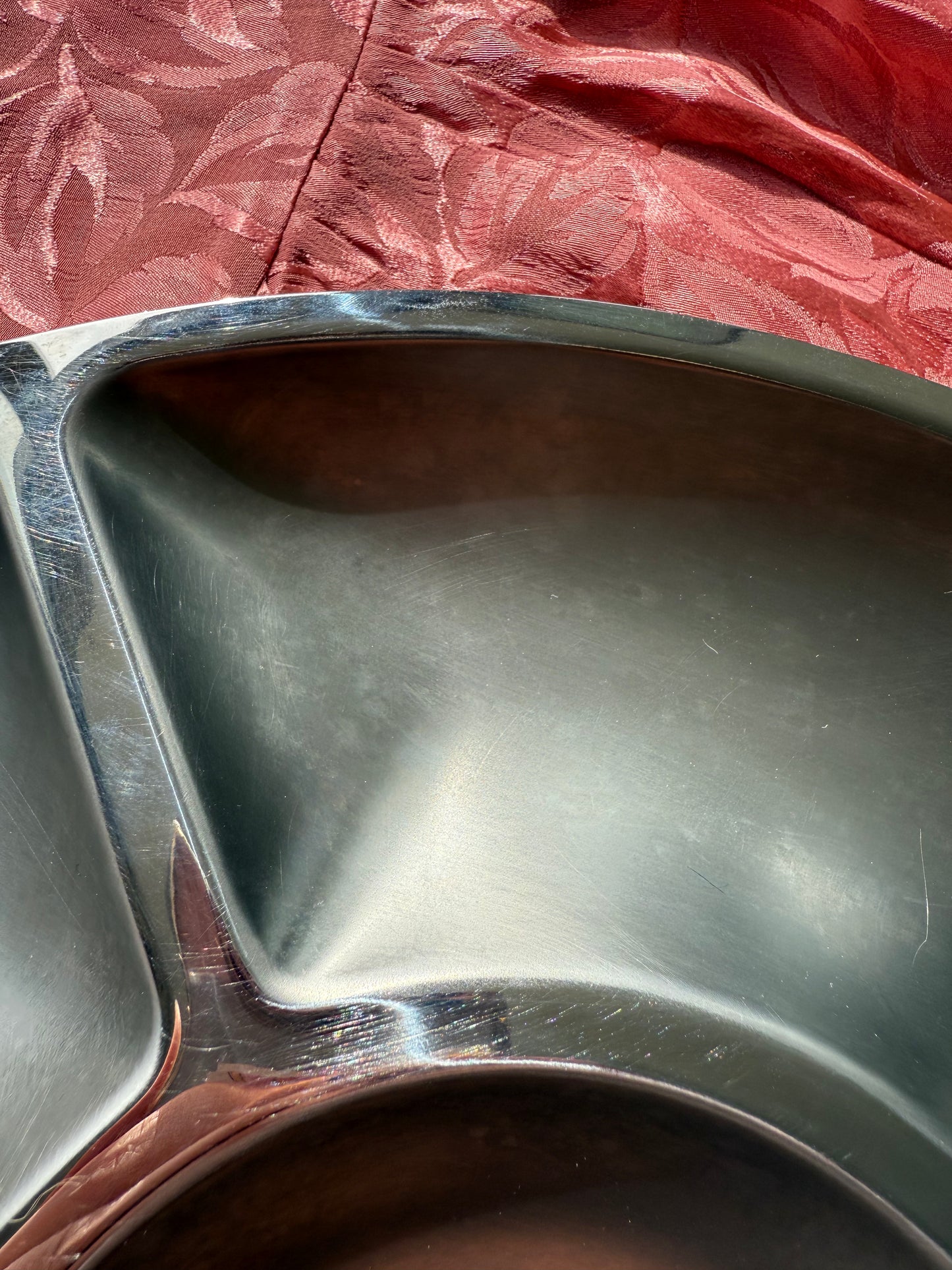 Plateau compartimenté en inox Guy Degrenne