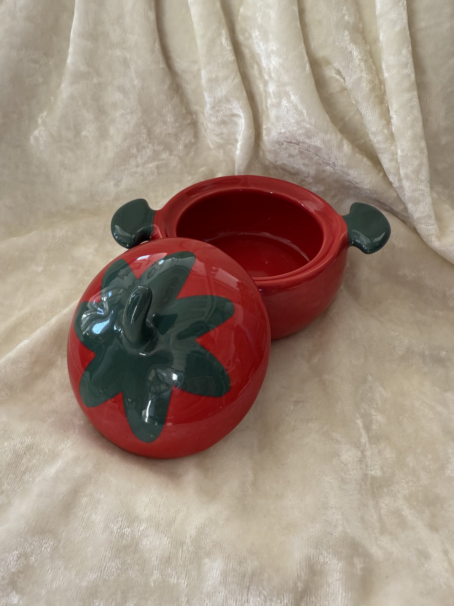 Duo de cassolettes vintage en forme de légumes VM/WB
