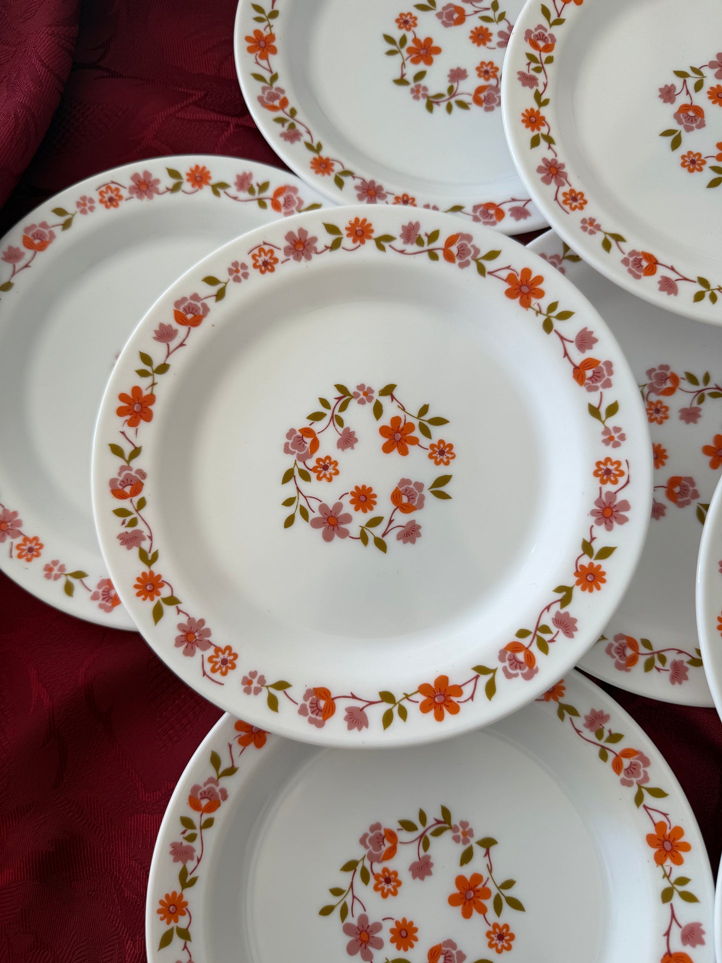 Dix assiettes à dessert Arcopal modèle Scania