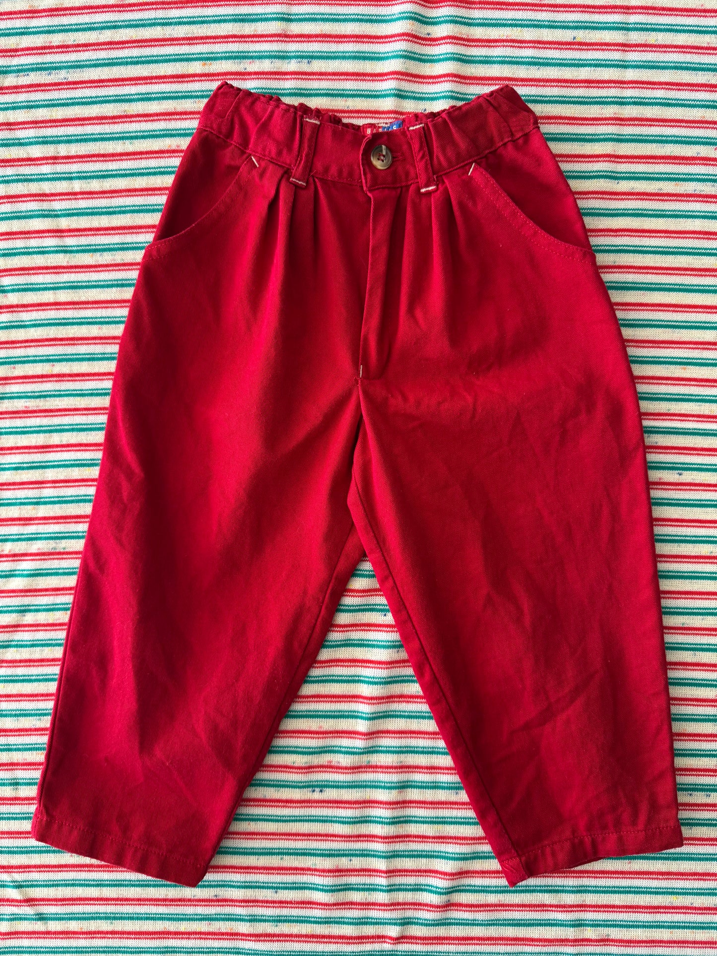 Pantalon rouge Eastern Pacific T.3 ans