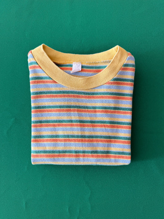 T-shirt vintage rayé T.4 ans