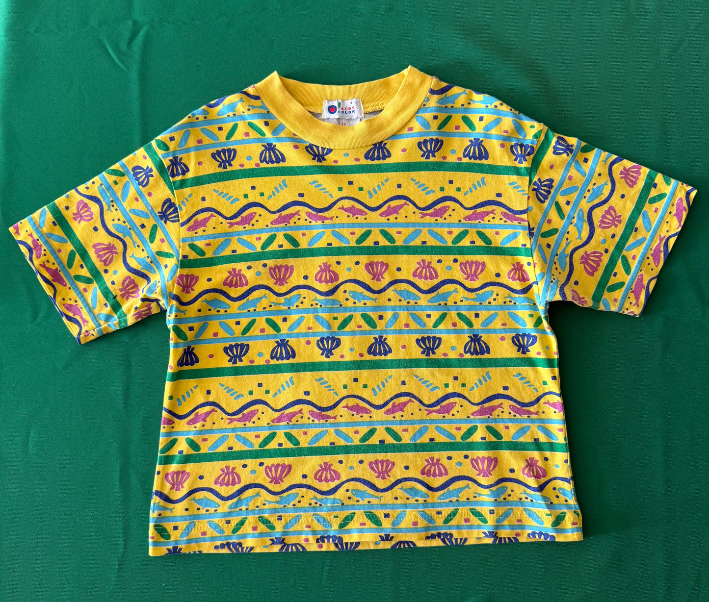 T-shirt vintage motifs marins Kids Color T.114 cm