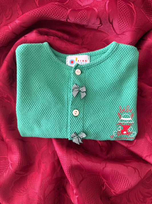 Gilet à manches longues bébé avec petits noeuds Kids Minis T.74 cm