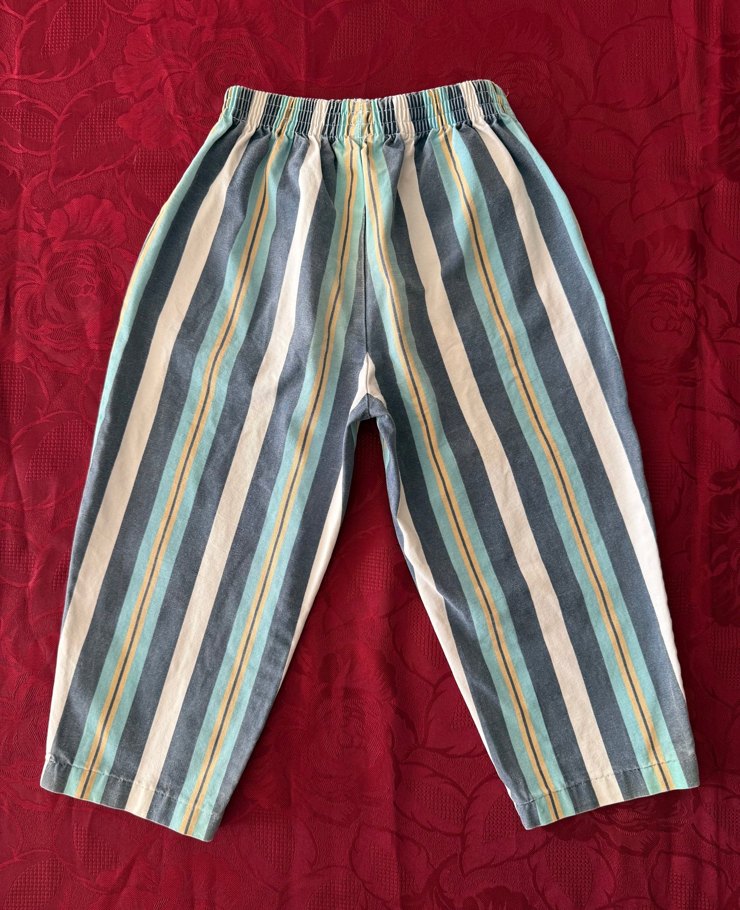 Pantalon vintage rayé en coton Z'aricot T.6 ans