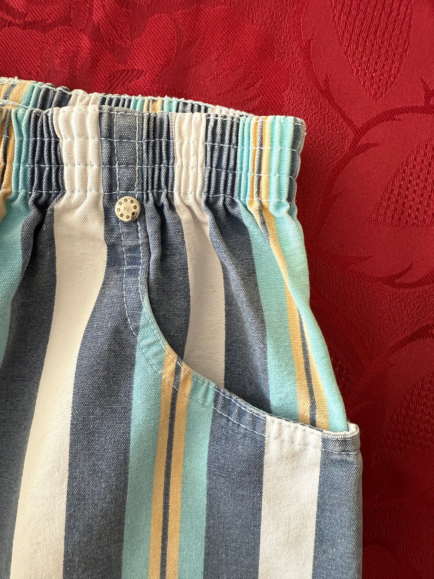 Pantalon vintage rayé en coton Z'aricot T.6 ans