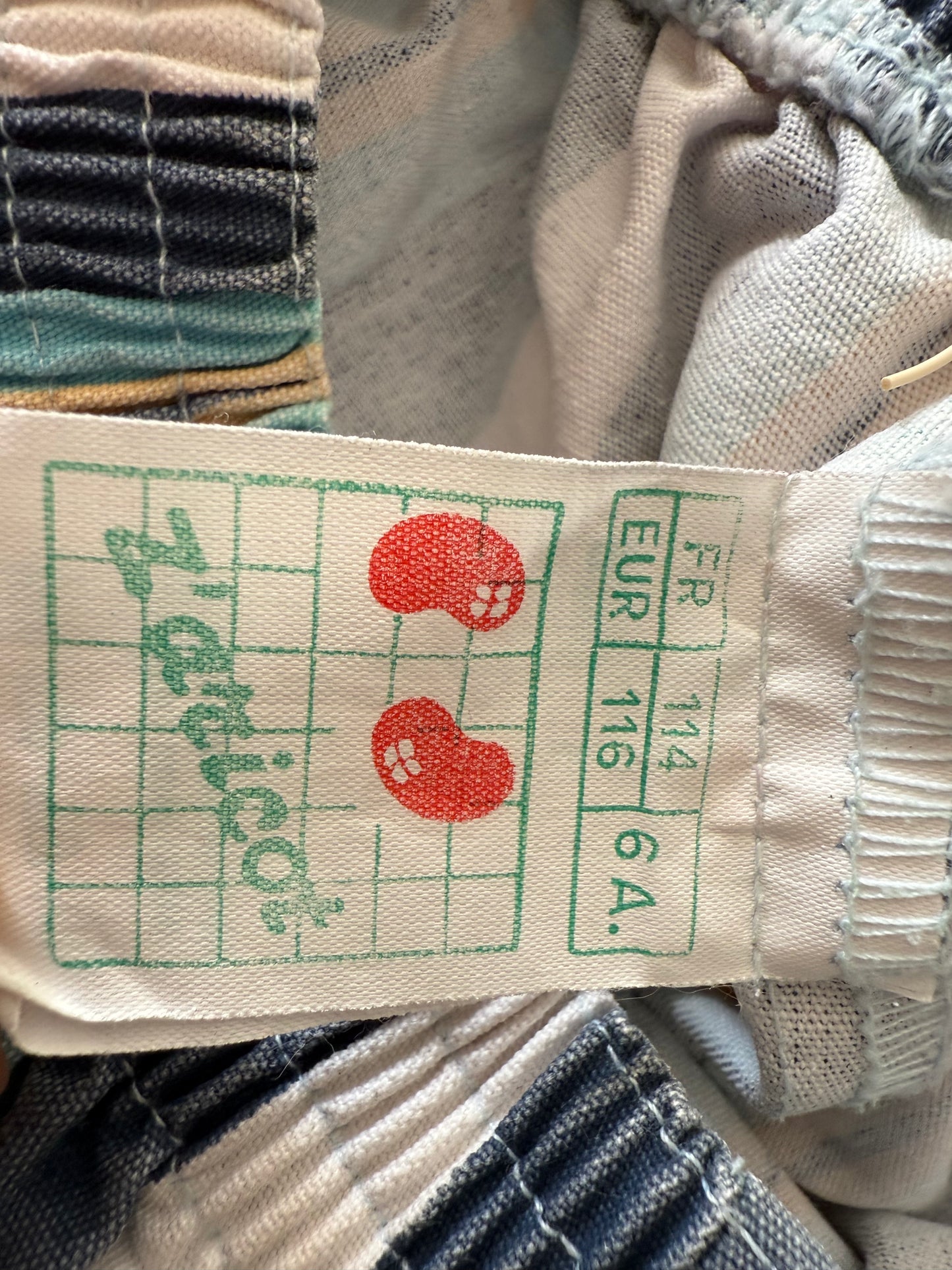 Pantalon vintage rayé en coton Z'aricot T.6 ans