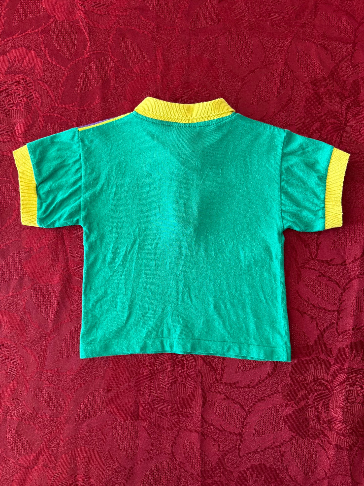 Polo bébé vintage avec rayures sur les épaules T.12 mois