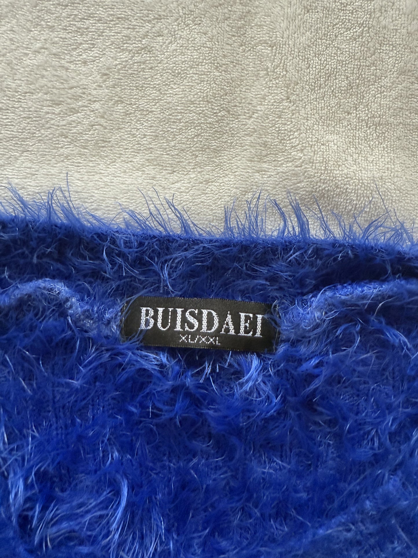 Robe bleue électrique à manches longues T.S à XL