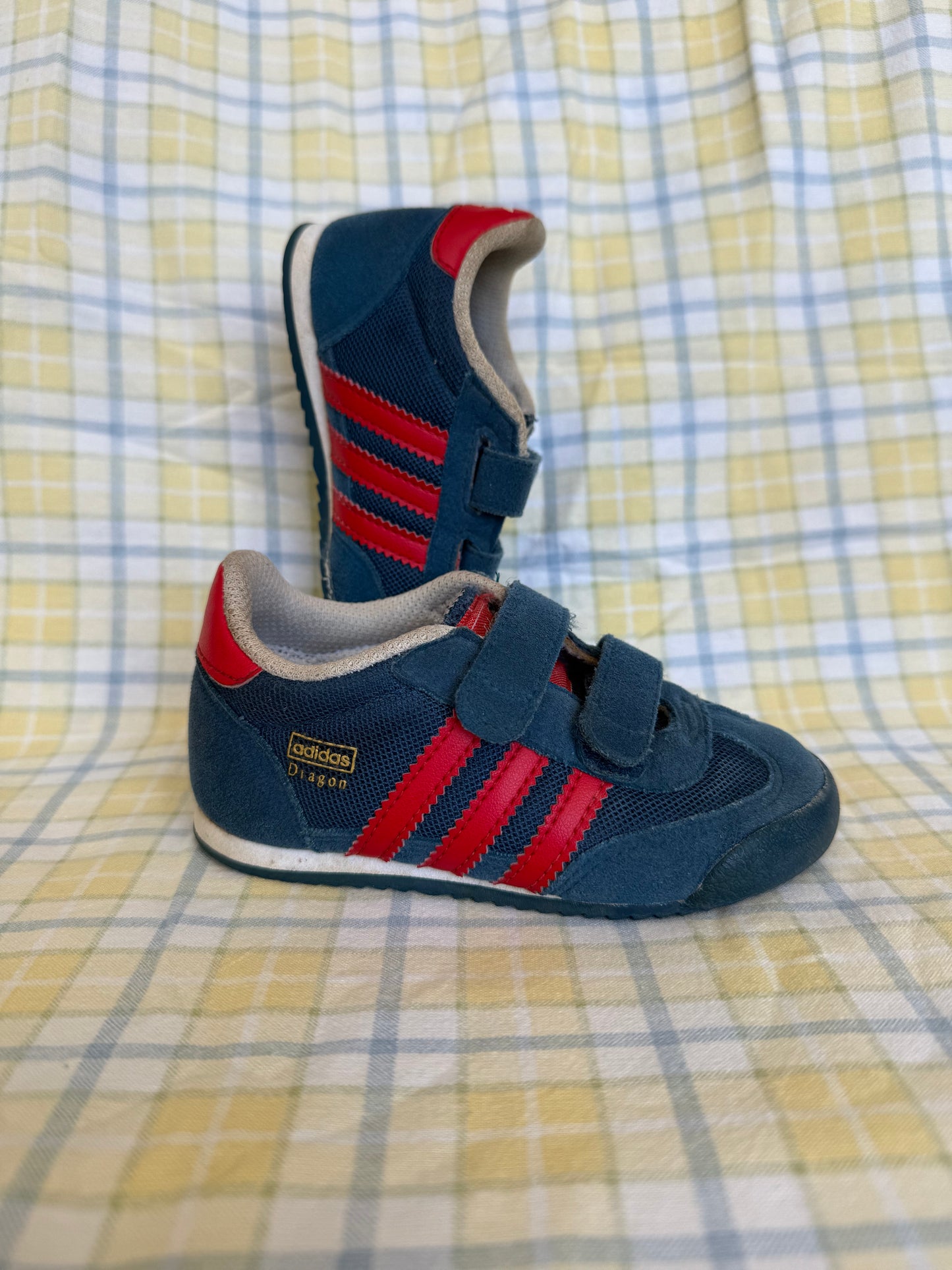 Sneakers Adidas Dragon bleu et rouge T.23
