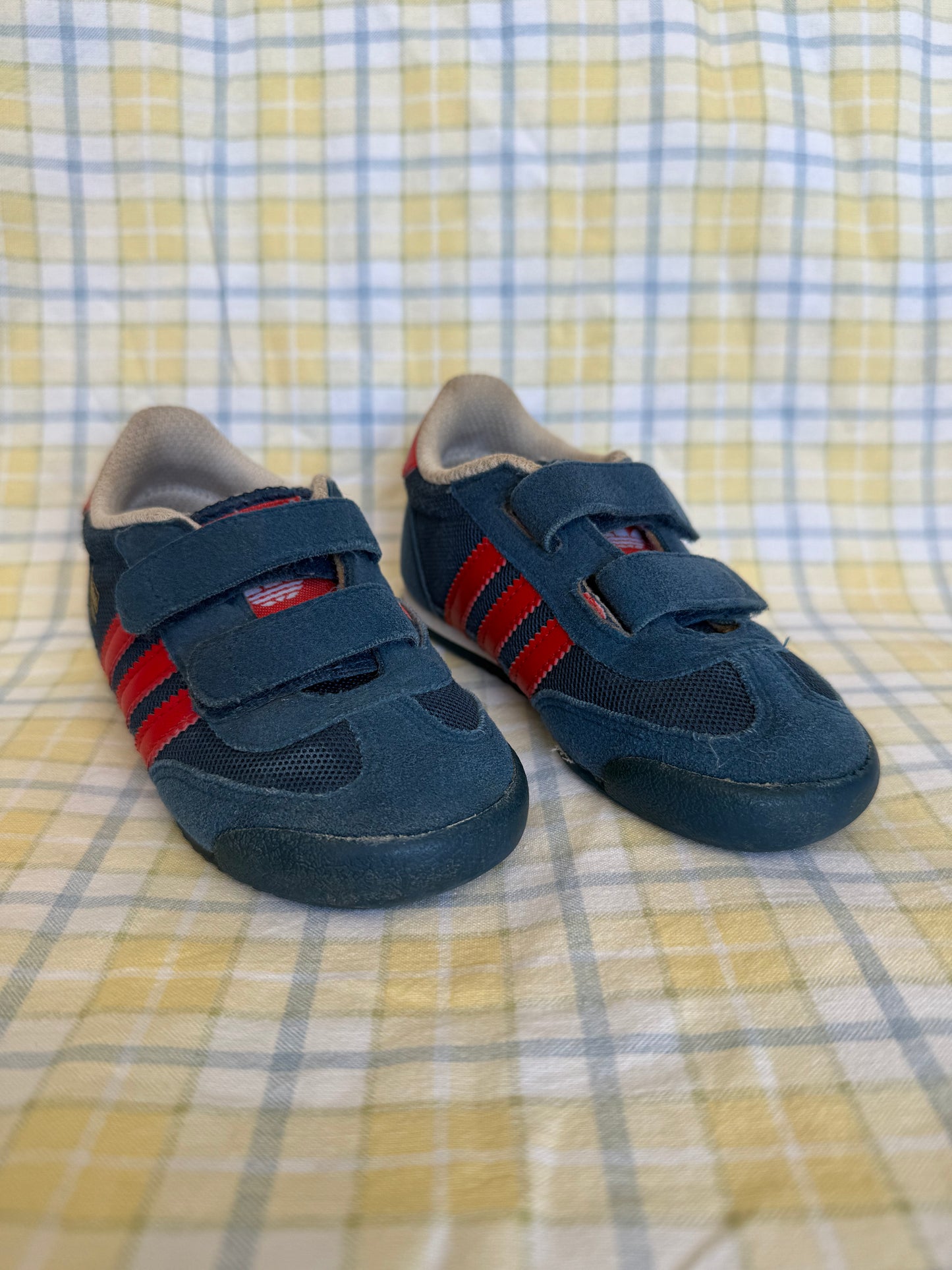 Sneakers Adidas Dragon bleu et rouge T.23