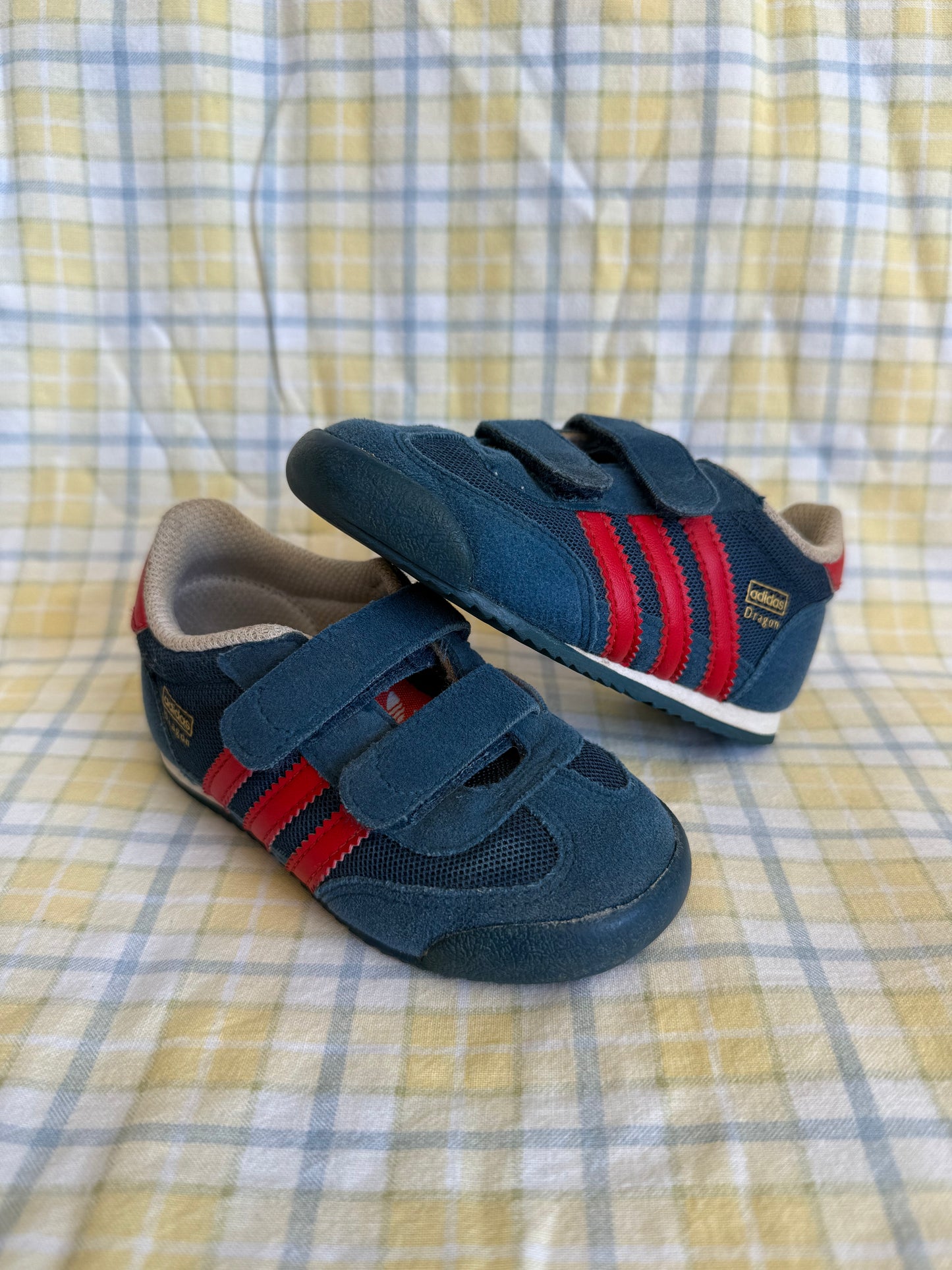 Sneakers Adidas Dragon bleu et rouge T.23