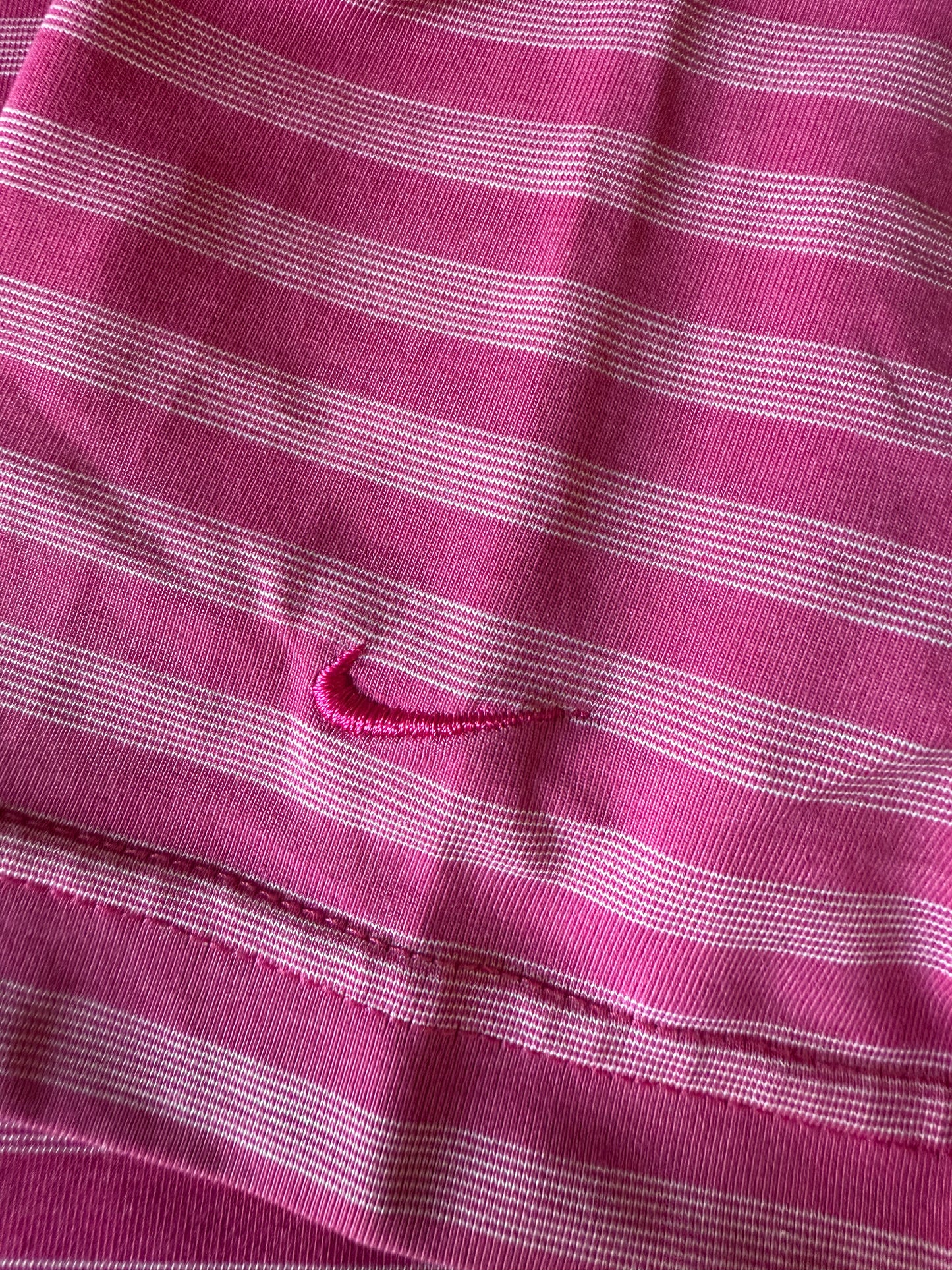 Polo femme Nike Golf DRI-FIT rayures roses T.XS/S