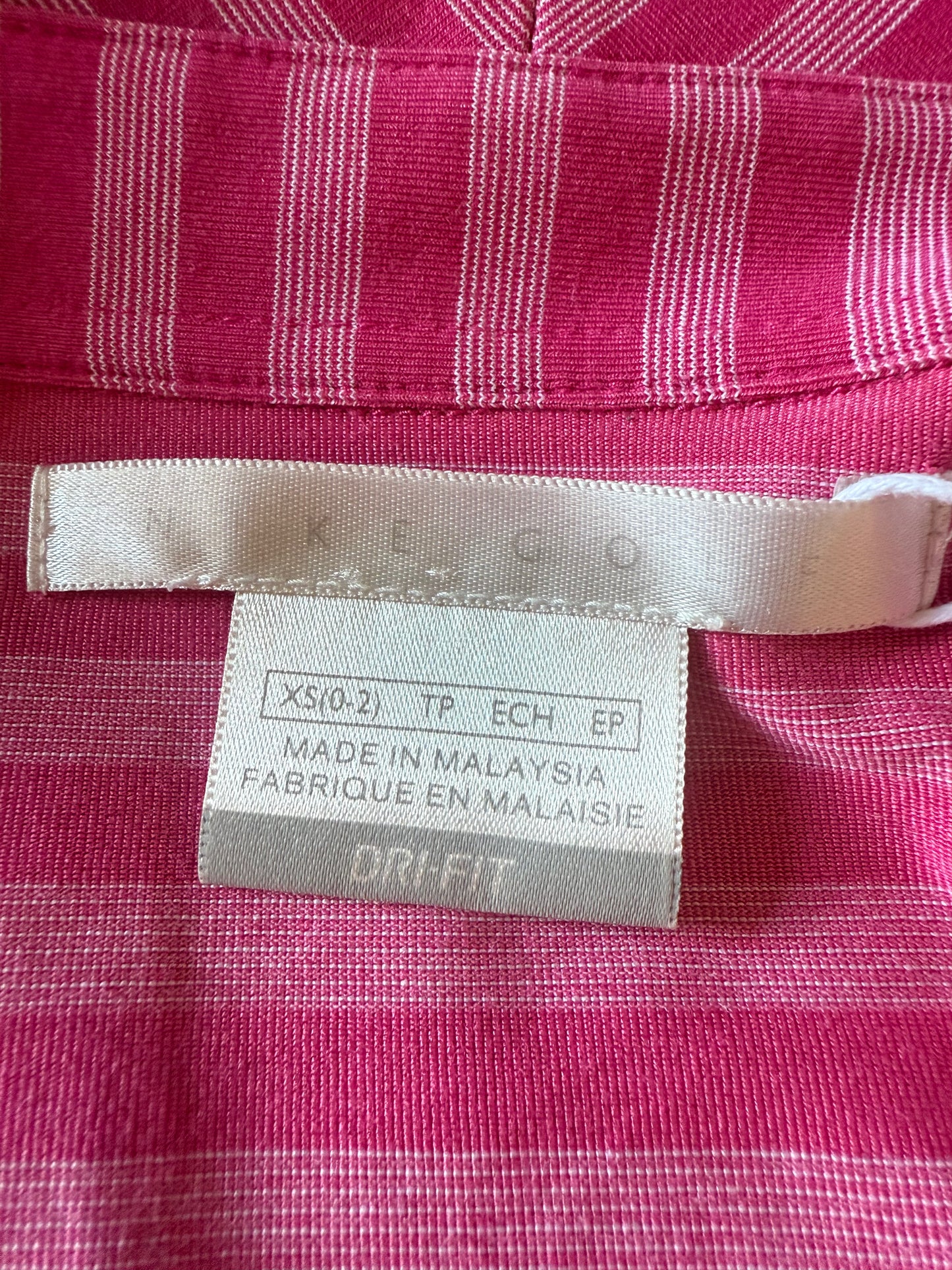 Polo femme Nike Golf DRI-FIT rayures roses T.XS/S