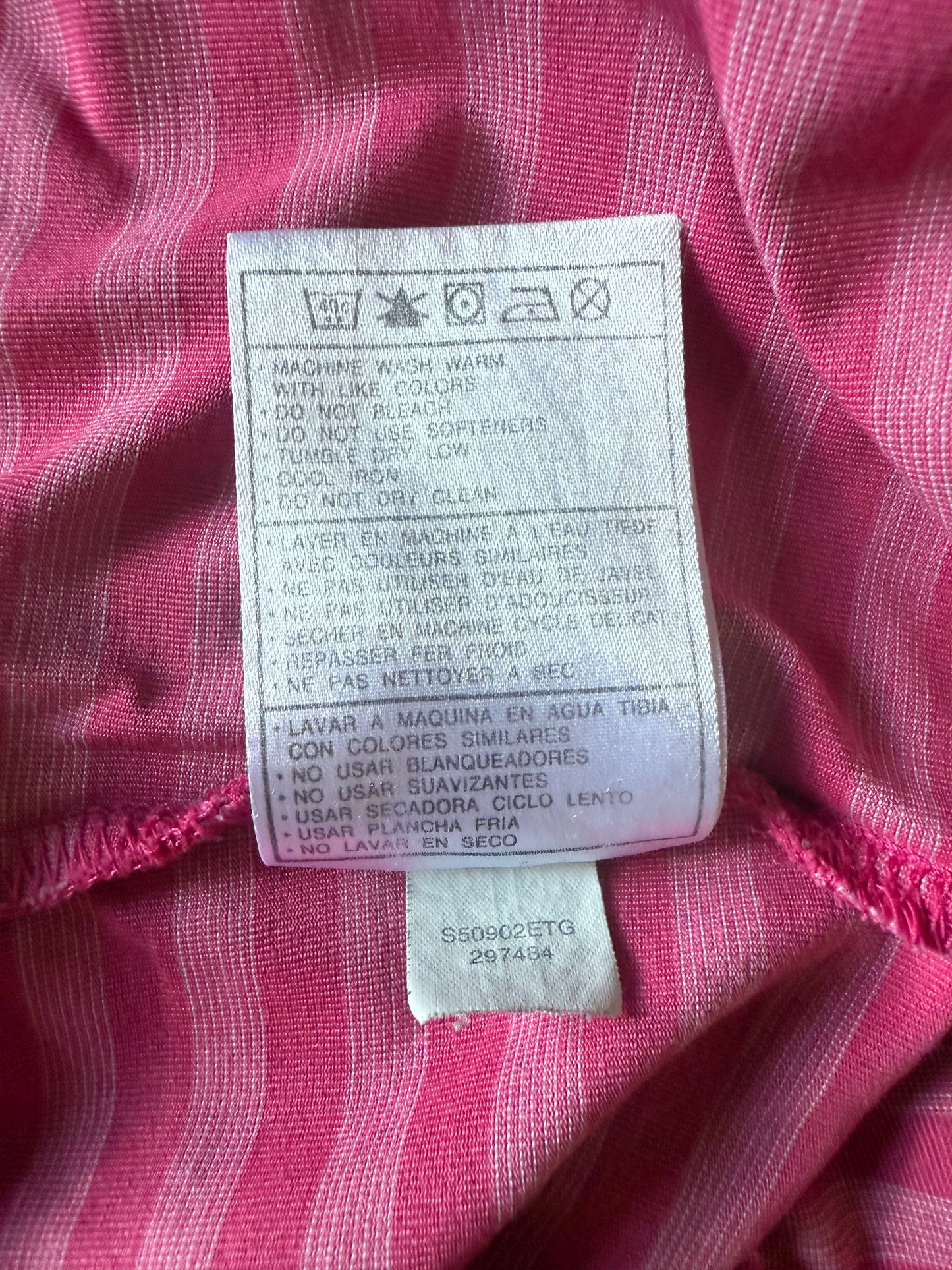 Polo femme Nike Golf DRI-FIT rayures roses T.XS/S