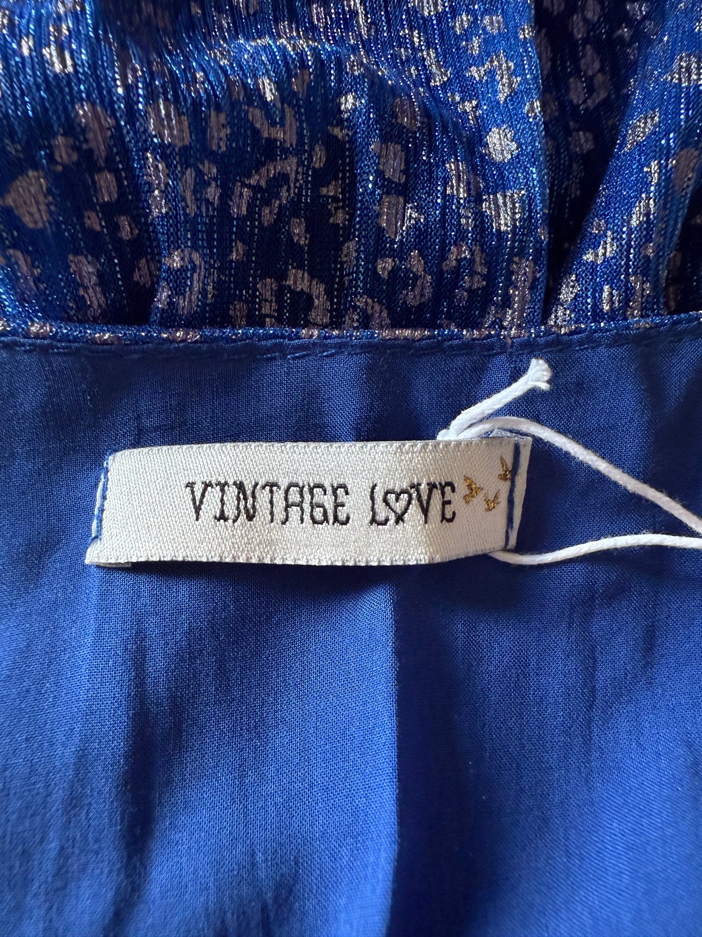 Robe EFFI motif léopard rose & bleu électrique Vintage Love T.M