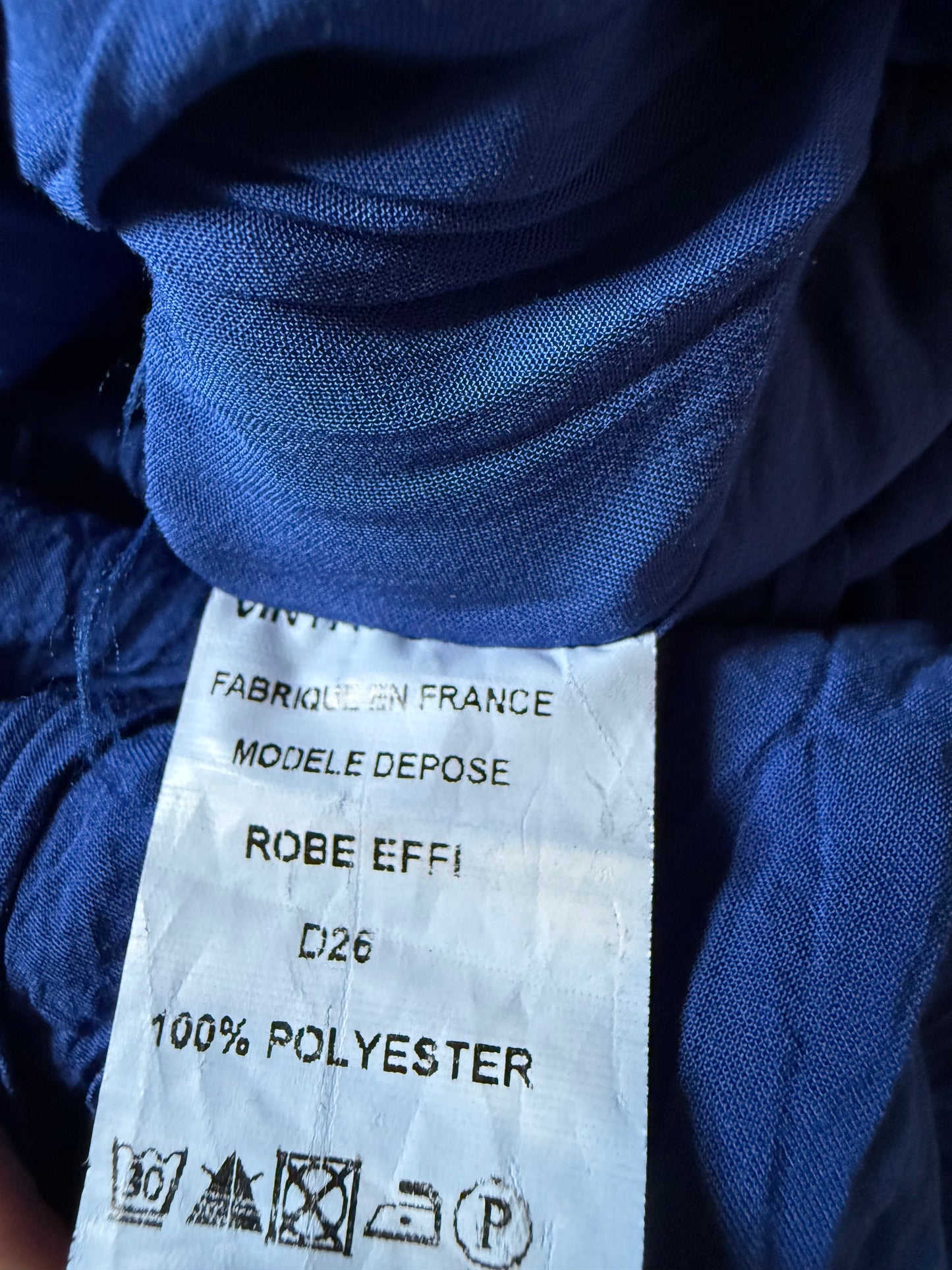 Robe EFFI motif léopard rose & bleu électrique Vintage Love T.M