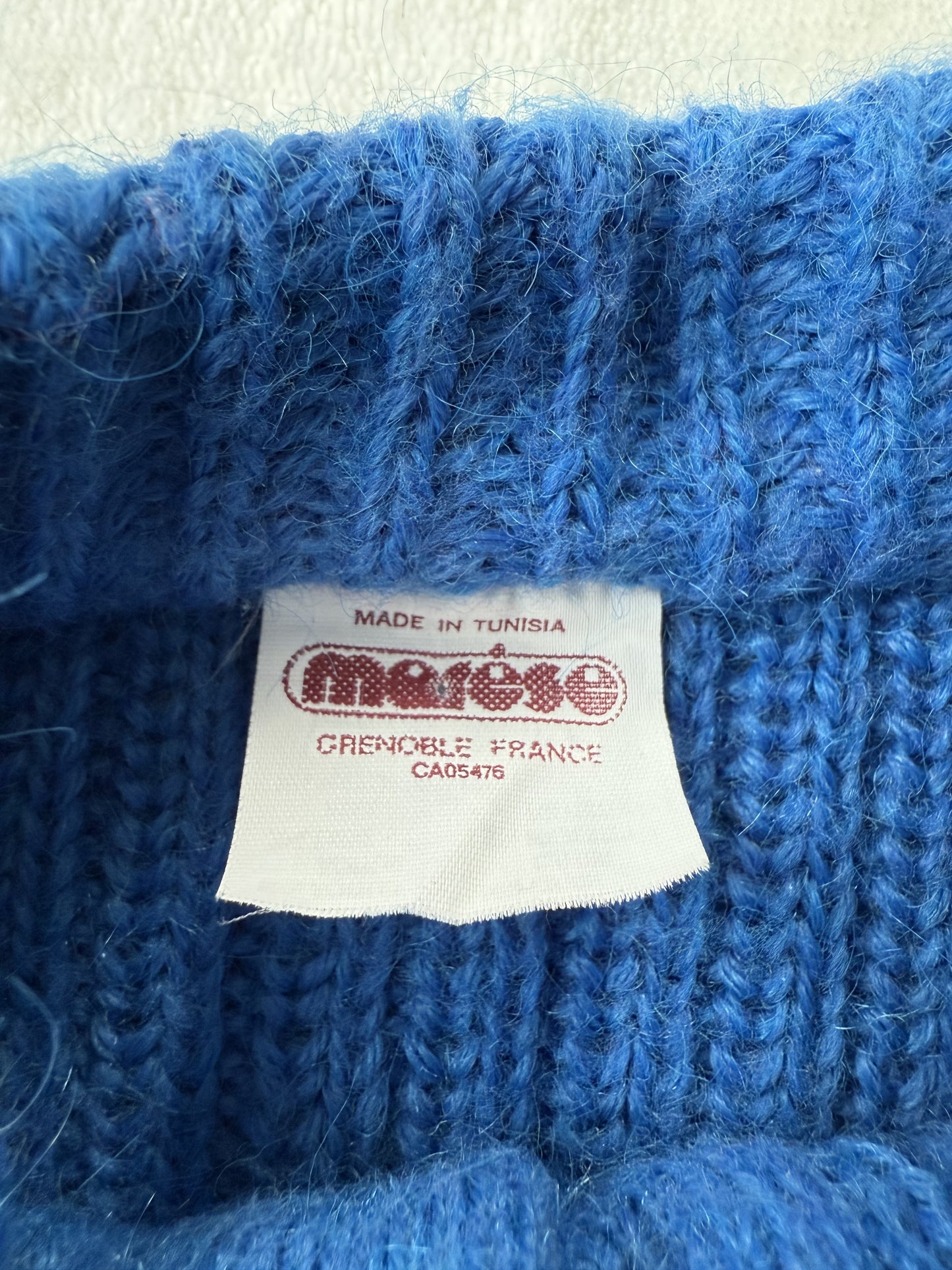 Pull bleu bébé Marèse T.6 mois