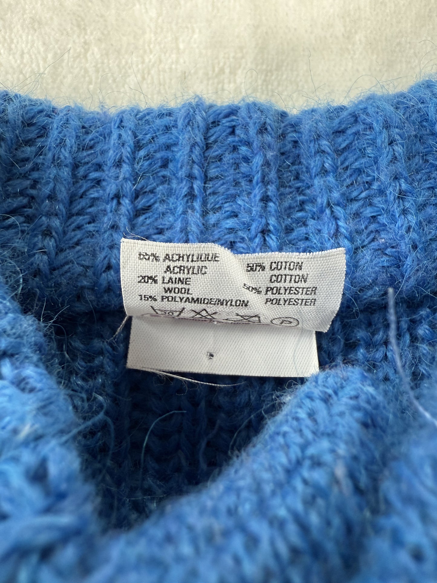 Pull bleu bébé Marèse T.6 mois