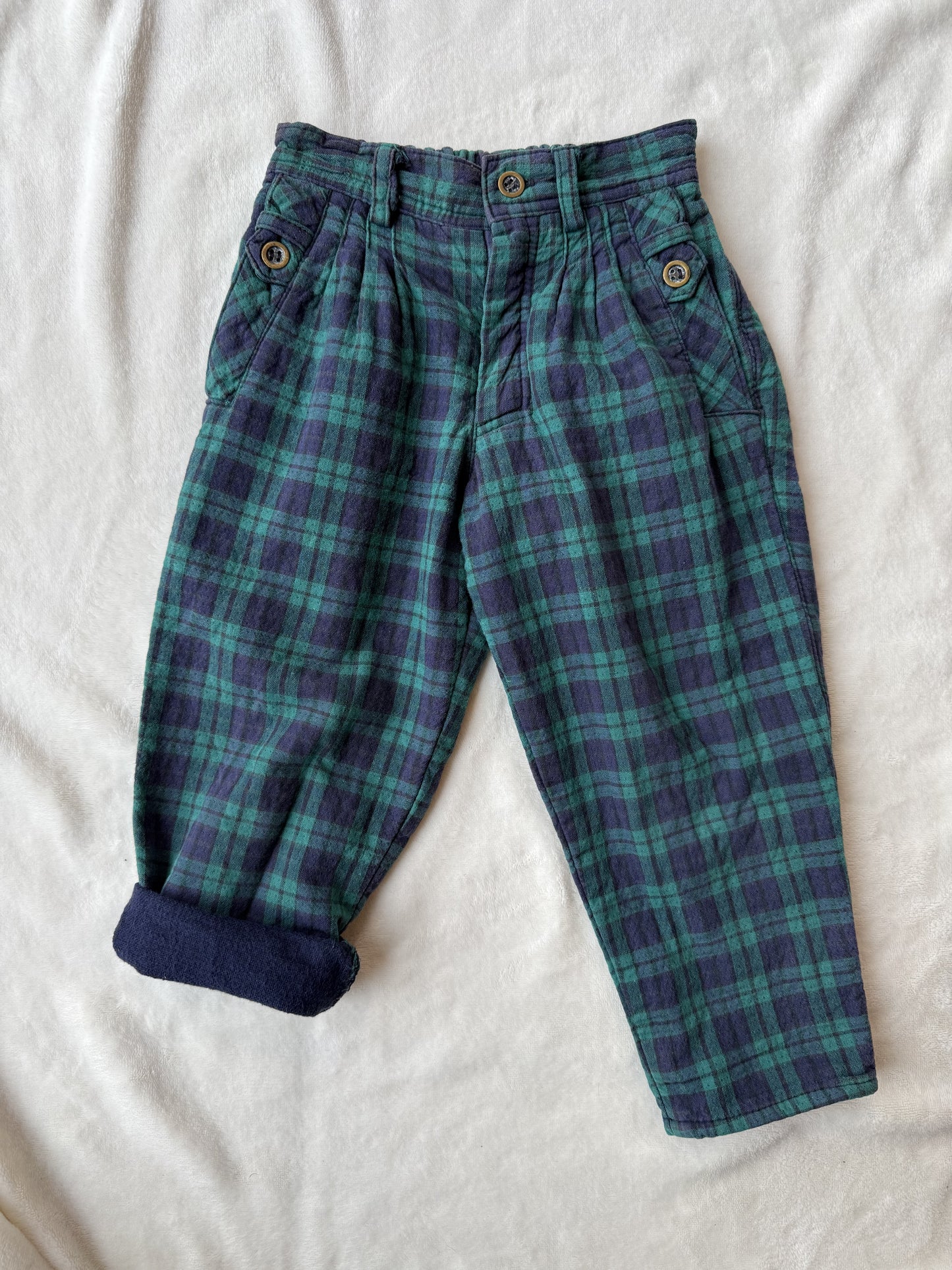 Pantalon à carreaux garçons manqués T.6-18 mois