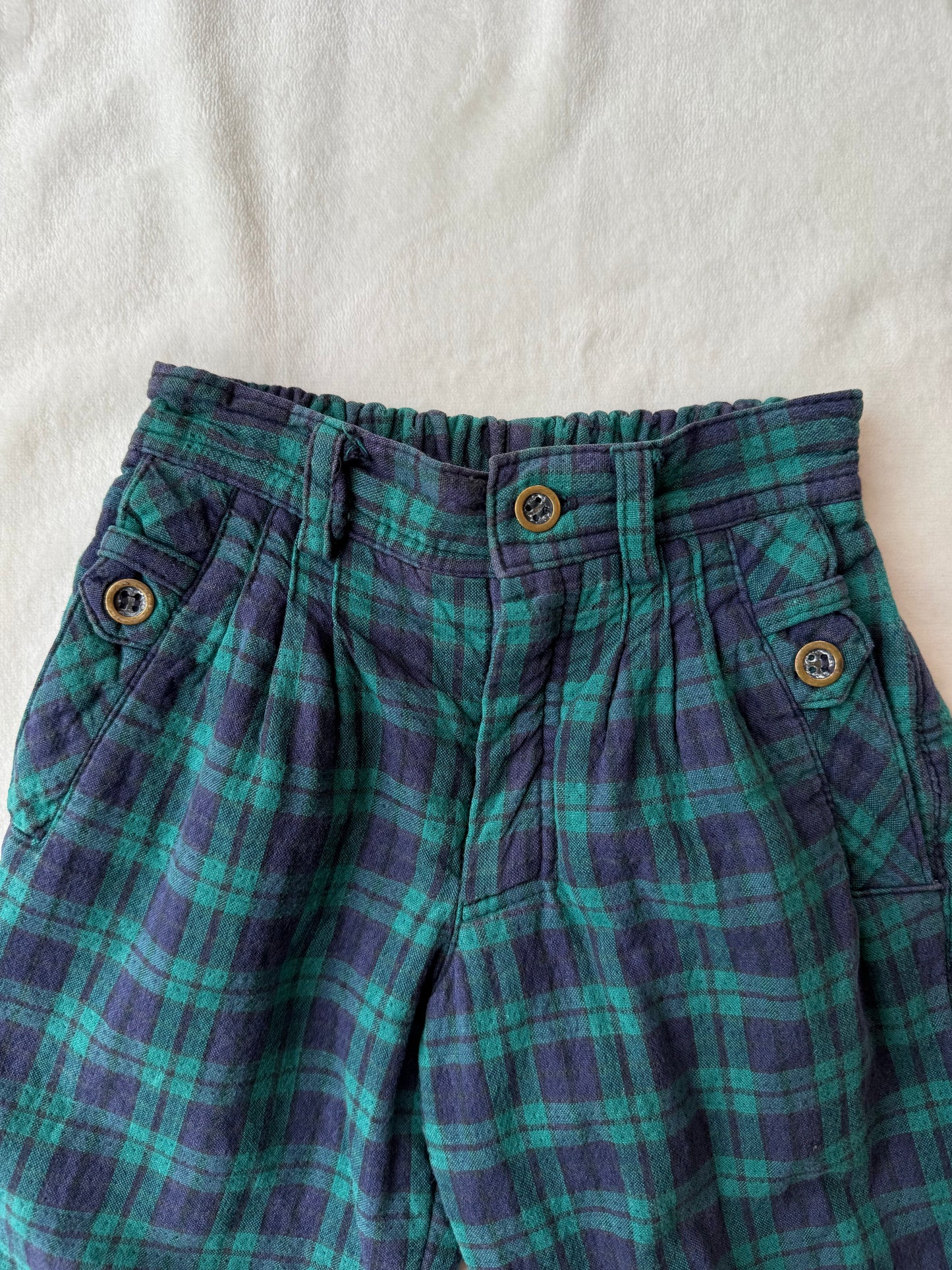 Pantalon à carreaux garçons manqués T.6-18 mois