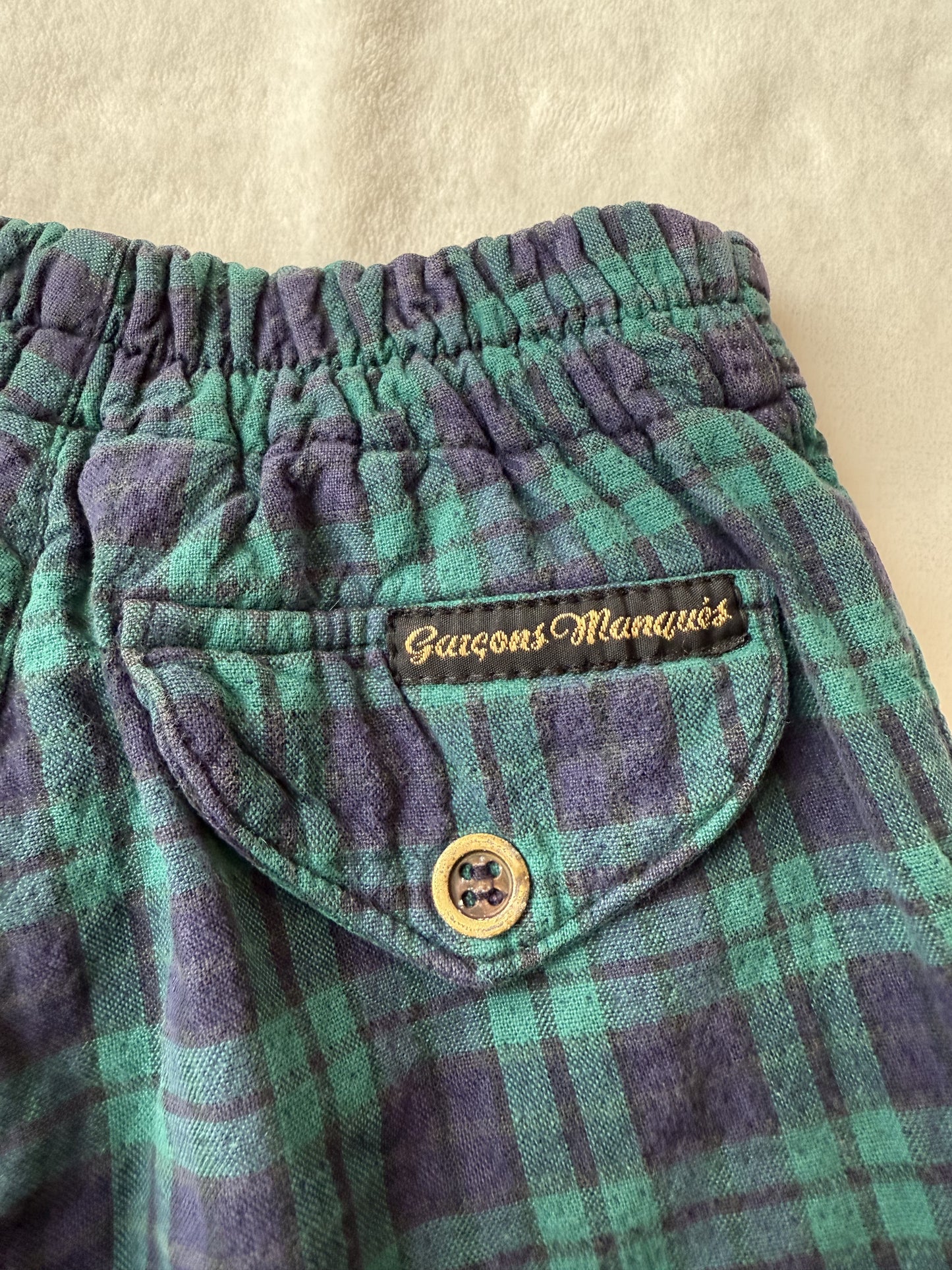 Pantalon à carreaux garçons manqués T.6-18 mois