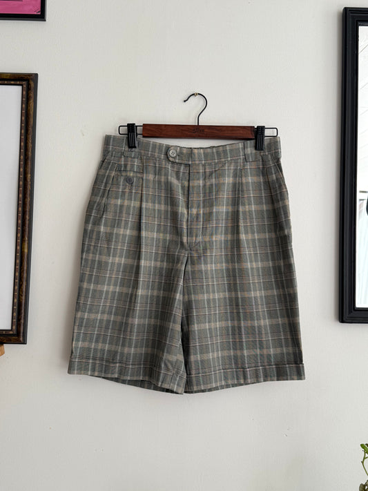 Short à carreaux vintage Monsieur de Fursac made in France T.S
