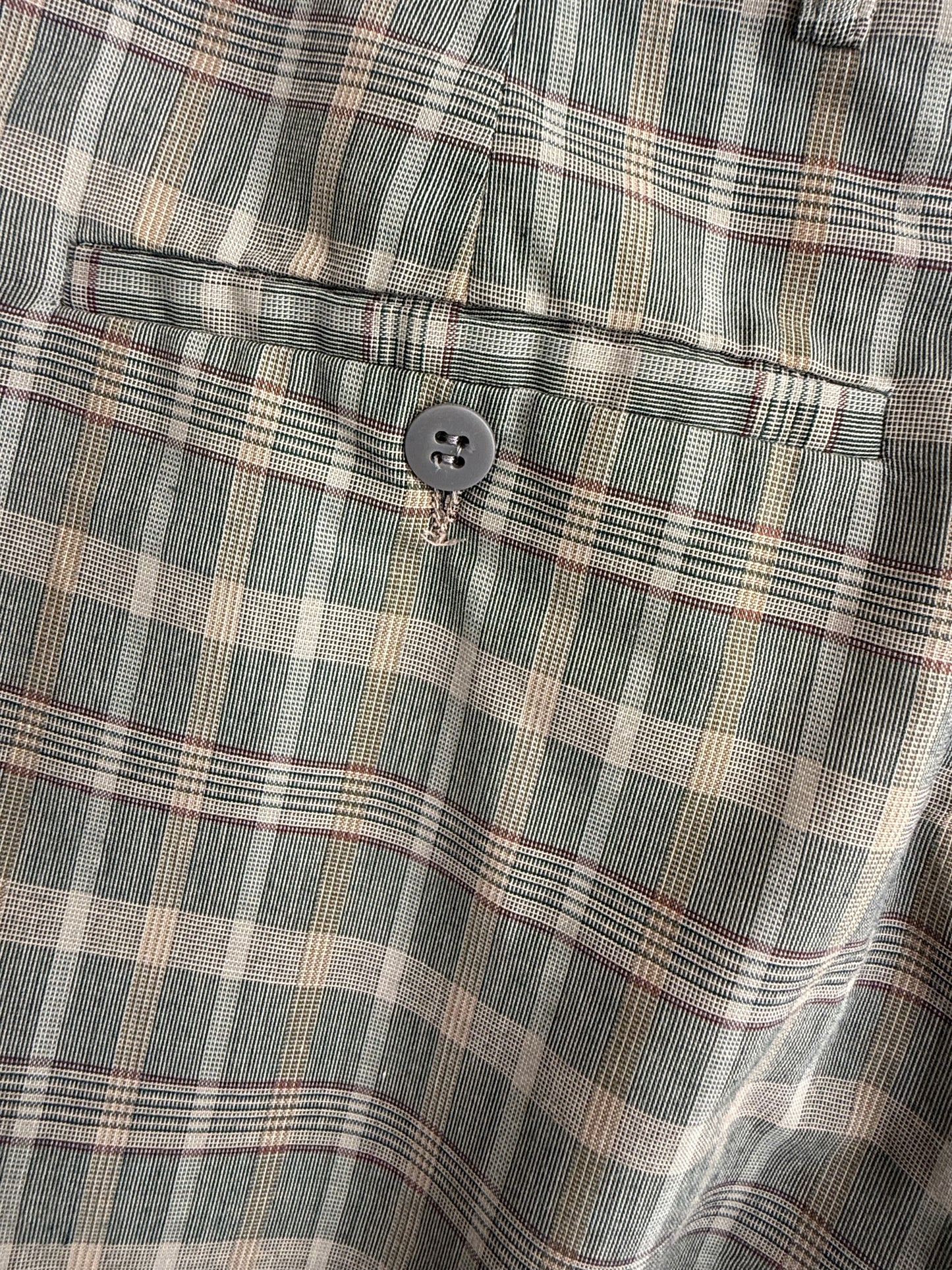 Short à carreaux vintage Monsieur de Fursac made in France T.S