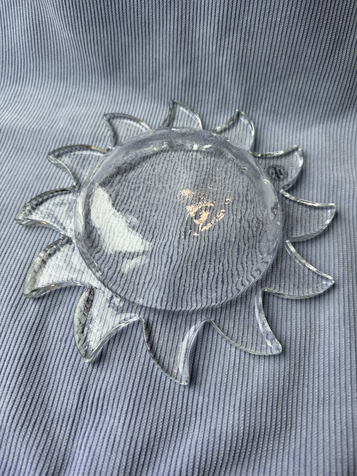 Grande coupelle soleil Glasi Hergiswil