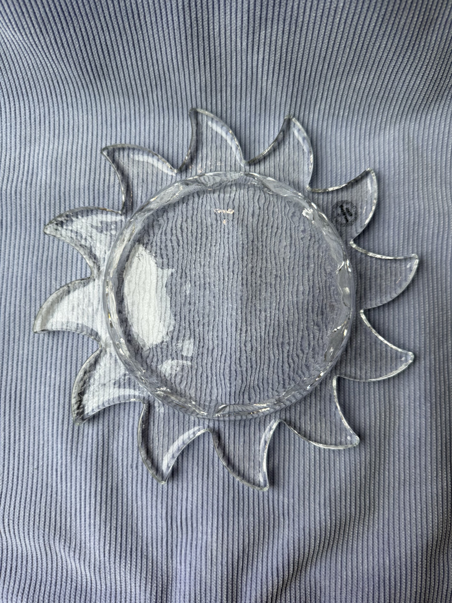 Grande coupelle soleil Glasi Hergiswil