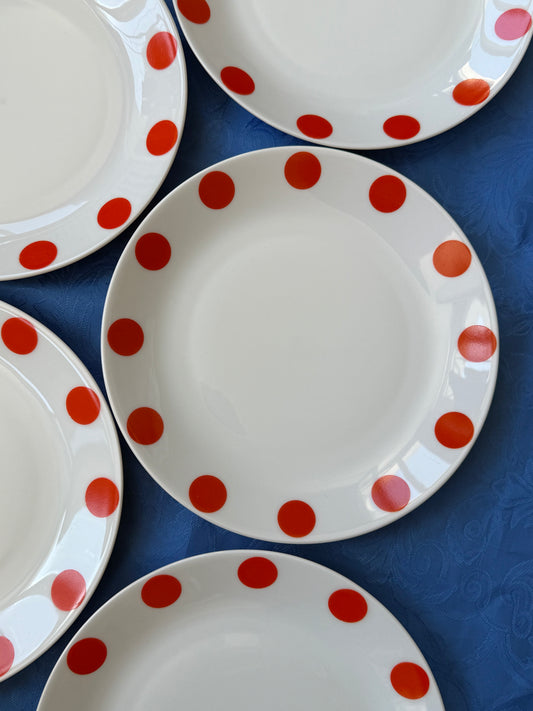 Huit assiettes à dessert Schirnding Bavaria en porcelaine