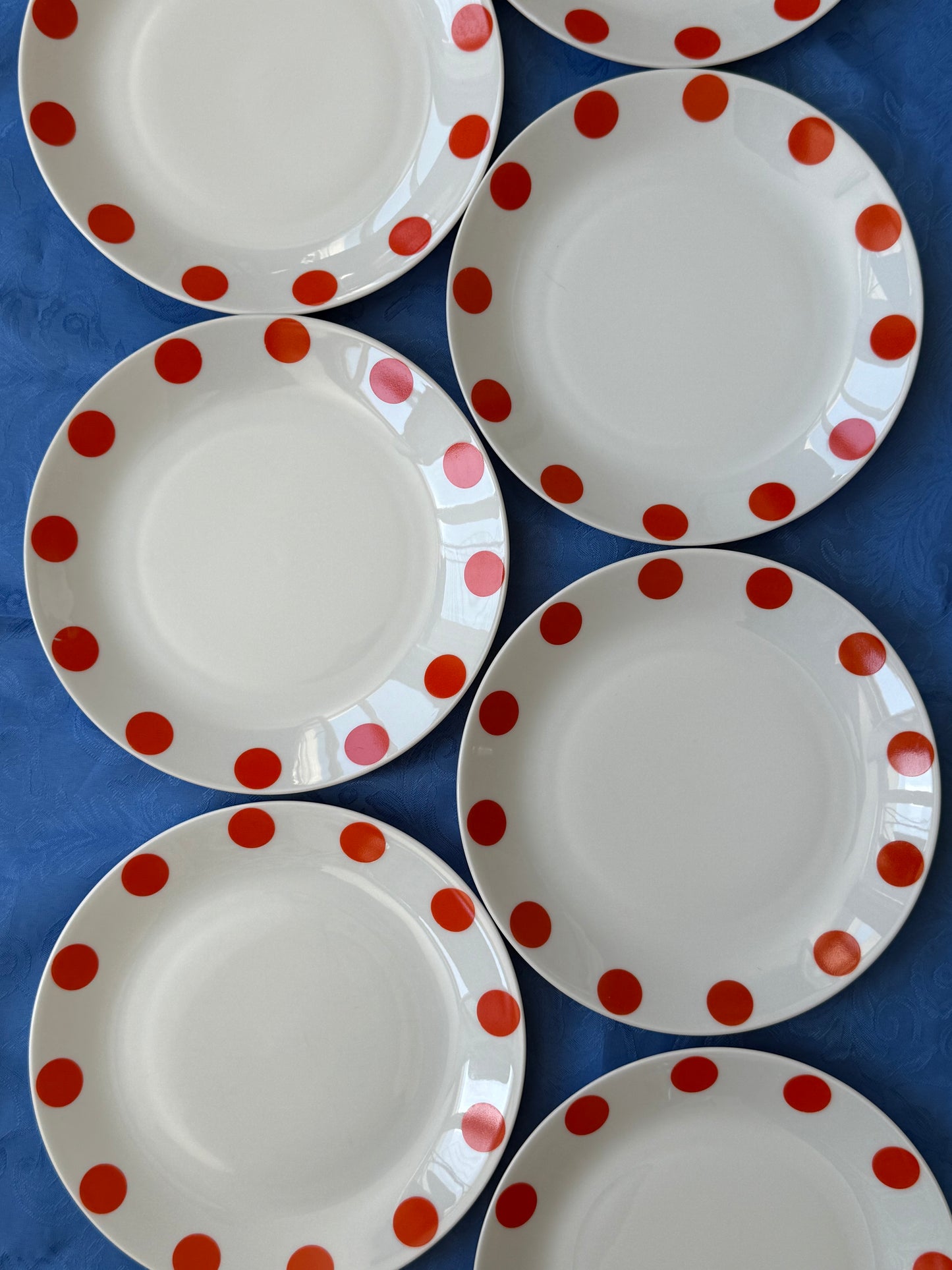 Huit assiettes à dessert Schirnding Bavaria en porcelaine