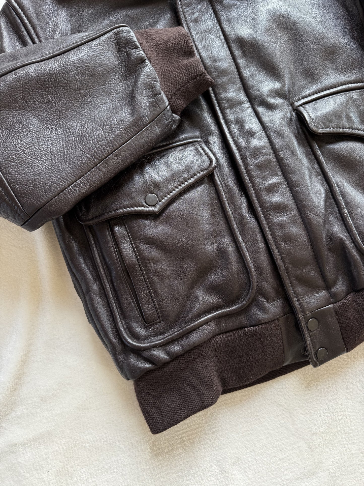 Blouson aviateur en cuir Arturo T.14 ans