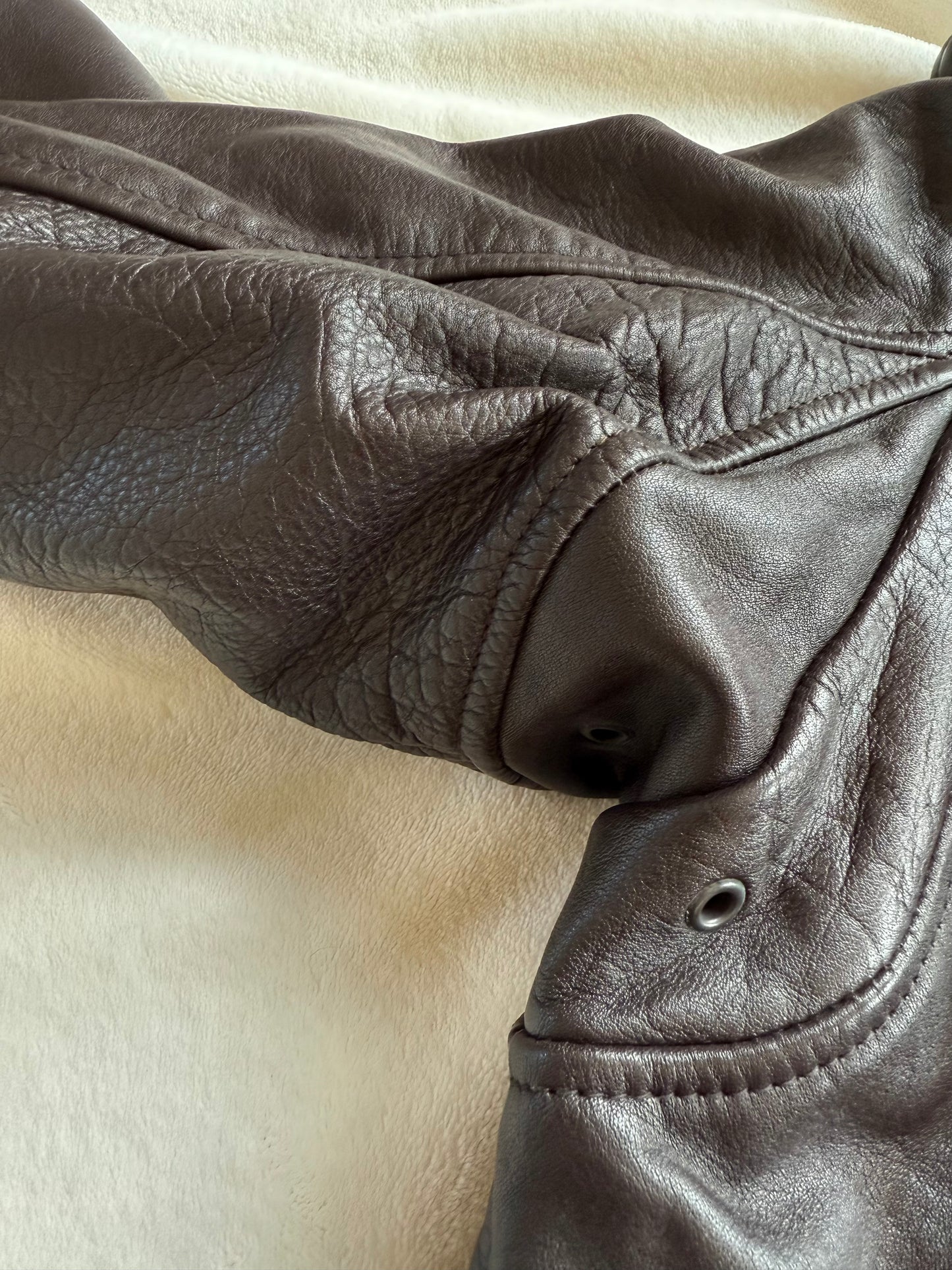 Blouson aviateur en cuir Arturo T.14 ans