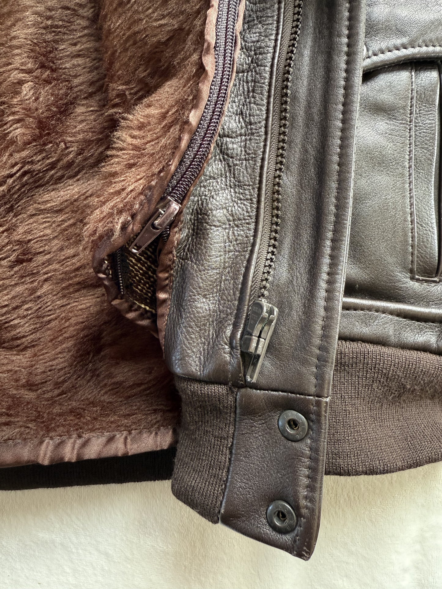 Blouson aviateur en cuir Arturo T.14 ans