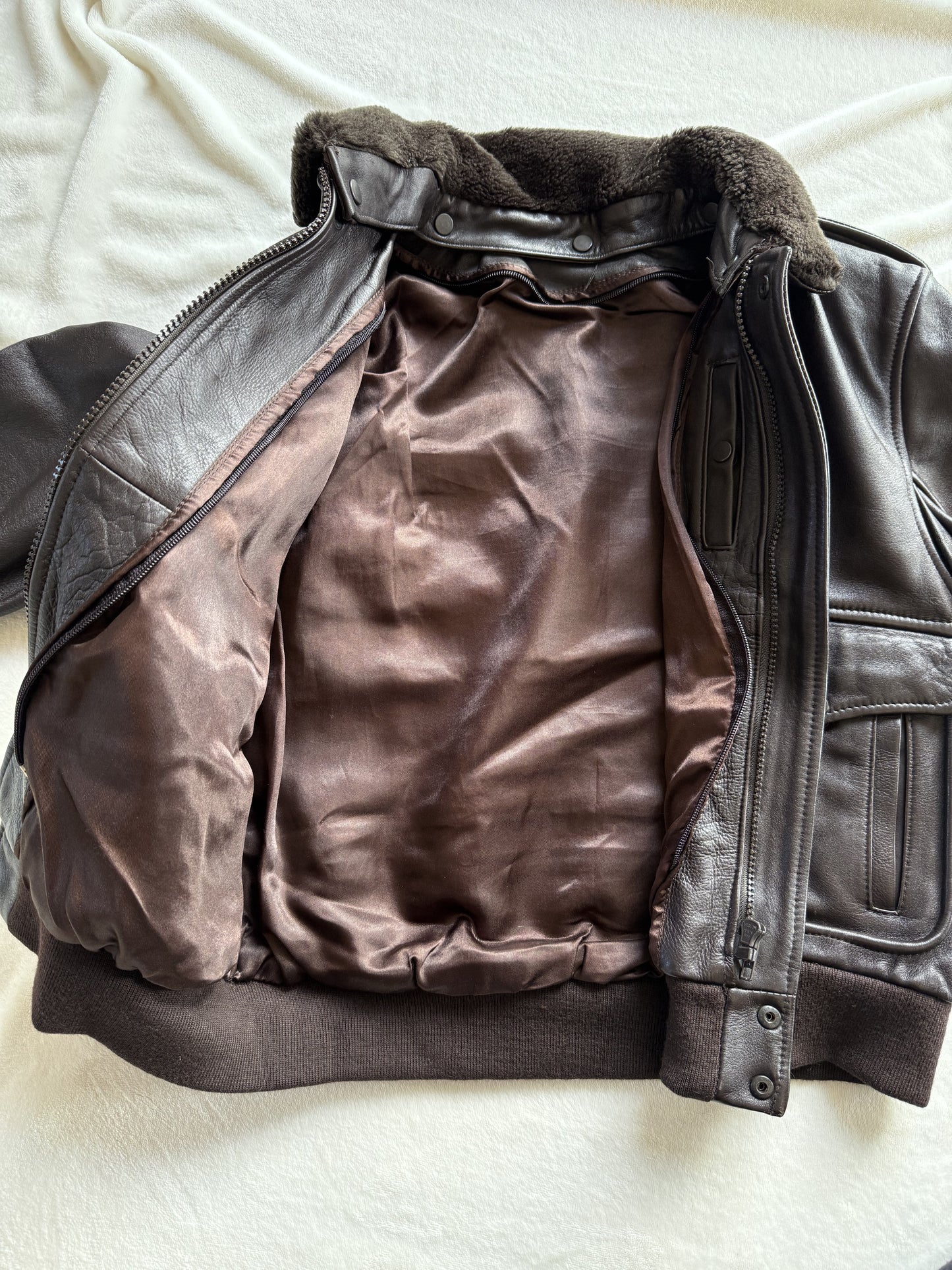 Blouson aviateur en cuir Arturo T.14 ans