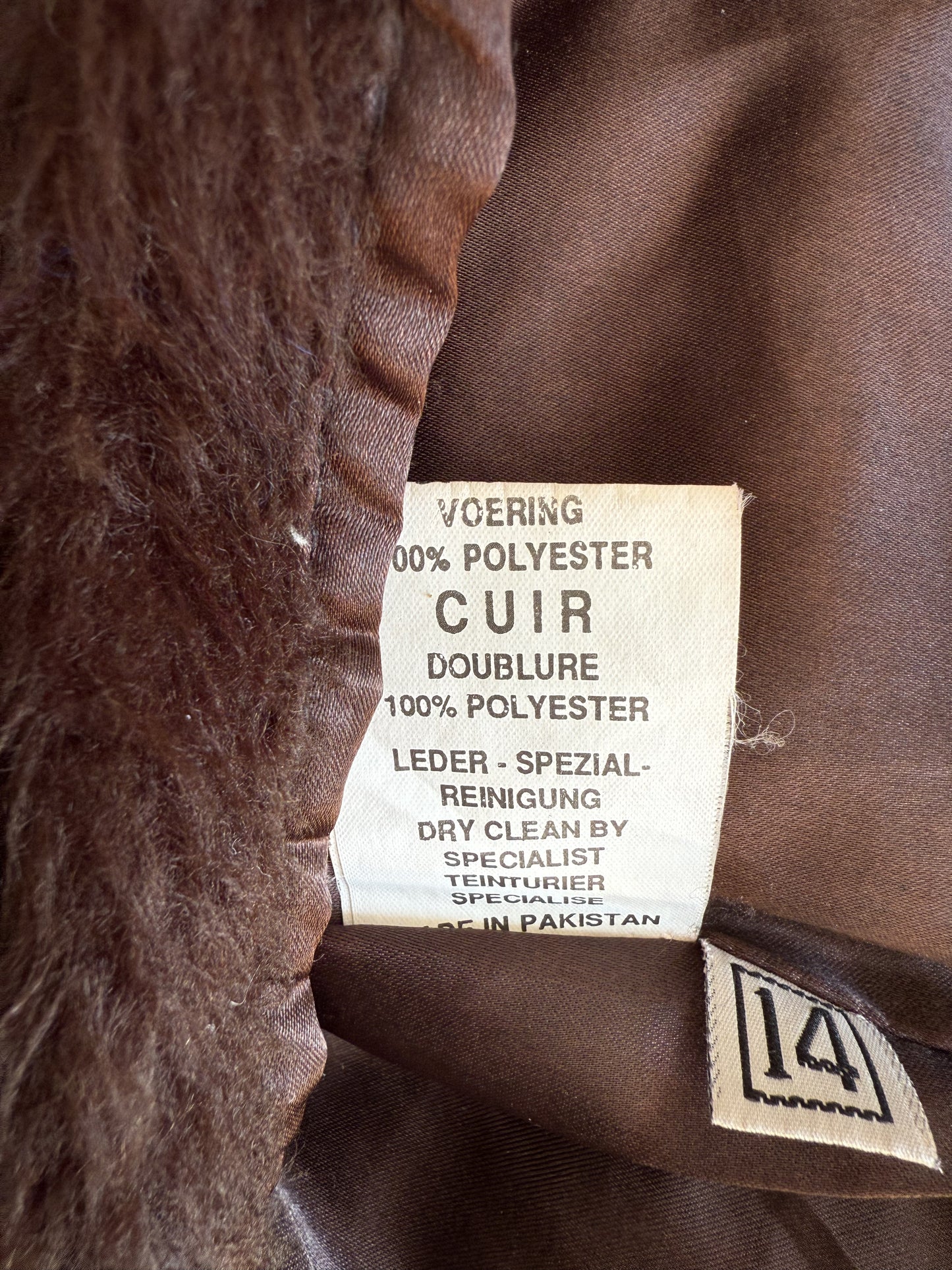 Blouson aviateur en cuir Arturo T.14 ans