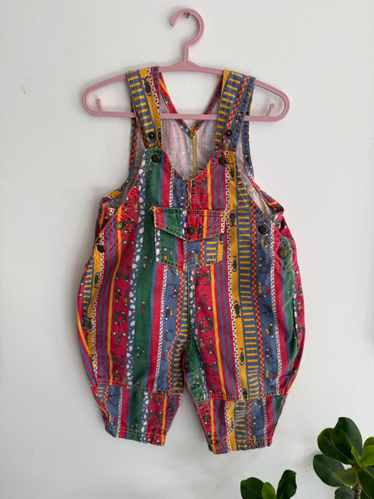 Salopette vintage colorée Childrens H&M T.12 mois