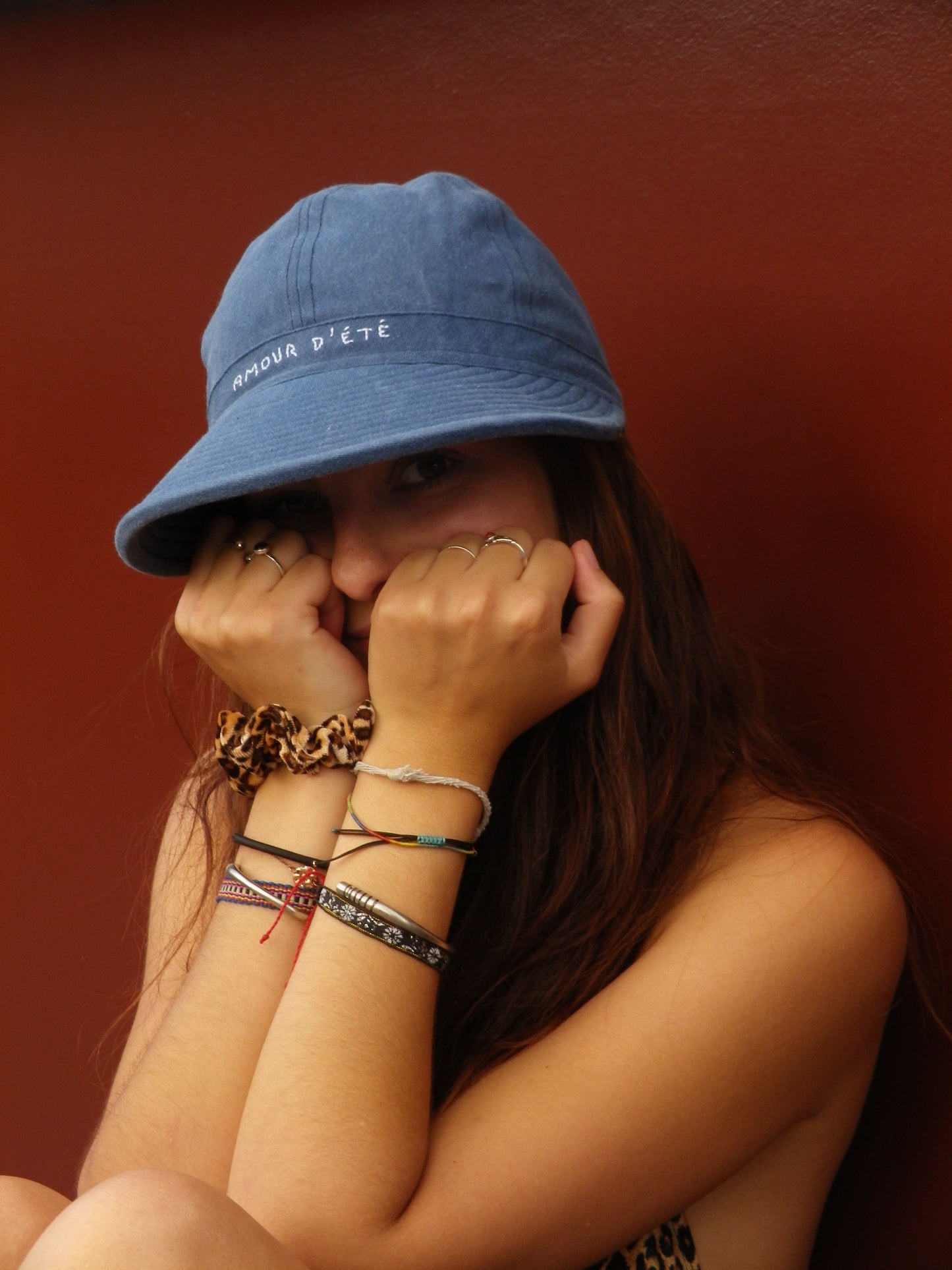 Casquette broderie "amour d'été"
